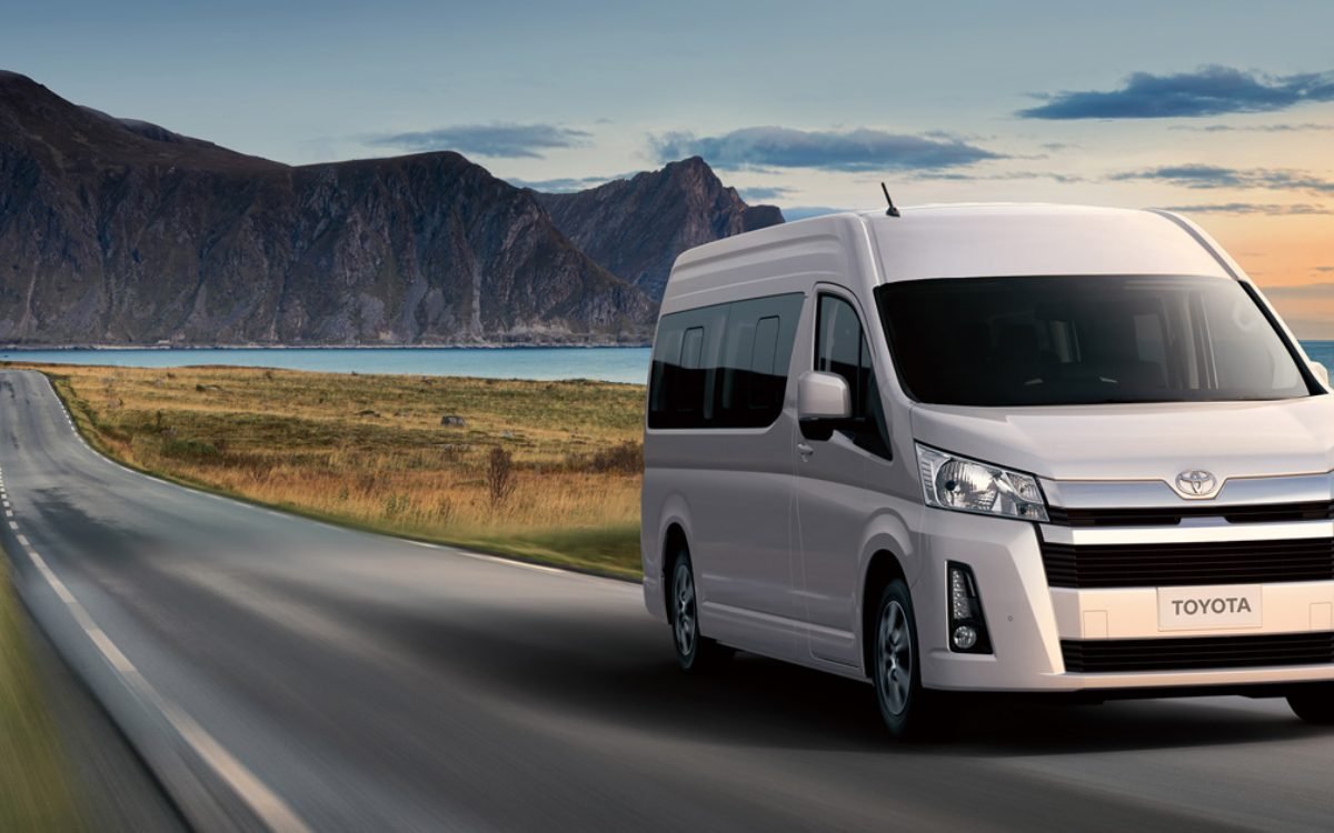 Minibus transfer vehicle à l'île Maurice